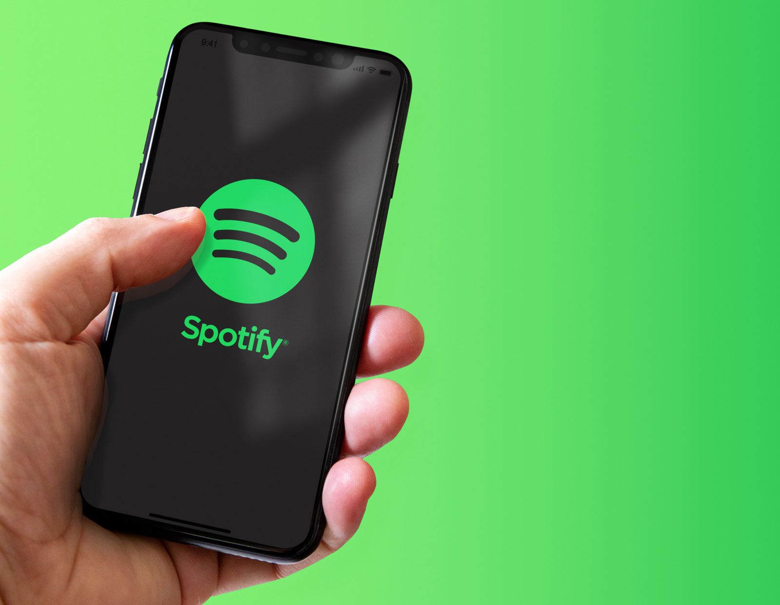 Spotify app on a phone